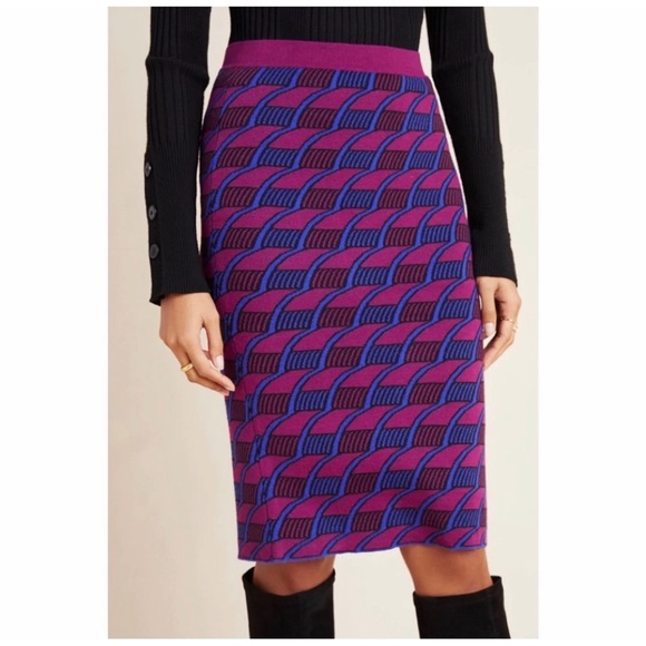 Anthropologie Maeve Nancy Pencil Sweater Skirt NWT SZ L and M - Picture 2 of 14